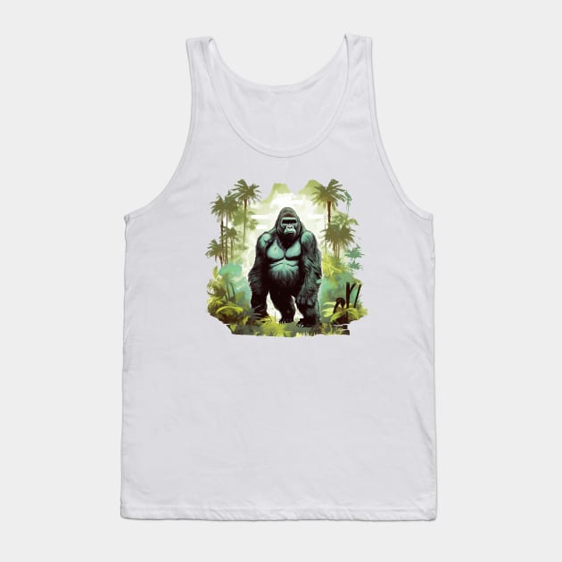 Black Gorilla Tank Top by zooleisurelife